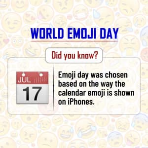 World Emoji Day advertisement banner