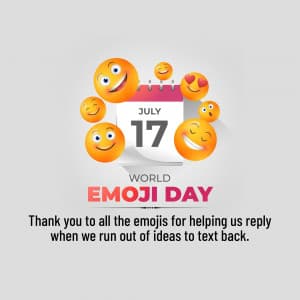 World Emoji Day ad post