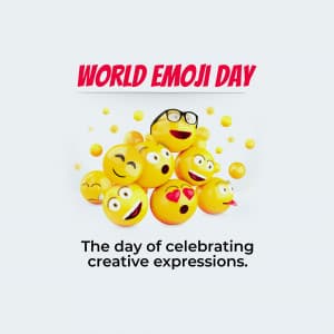 World Emoji Day greeting image