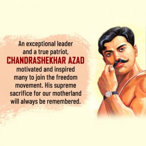 Chandra Shekhar Azad Jayanti ad post