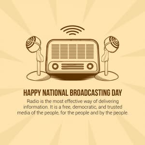 National Broadcasting Day greeting image