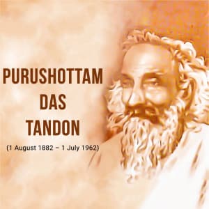 Purushottam Das Tandon Jayanti whatsapp status poster