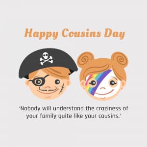 Cousins Day advertisement banner
