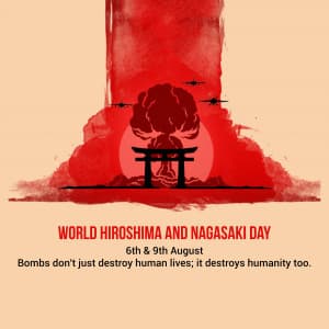 World Hiroshima and Nagasaki Day graphic
