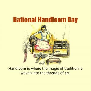 National Handloom Day graphic