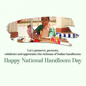 National Handloom Day Facebook Poster