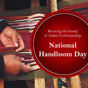 National Handloom Day Instagram Post