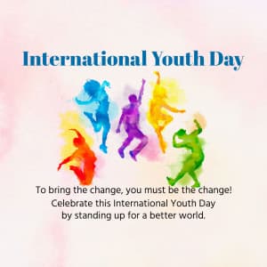 International Youth Day marketing poster