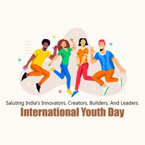 International Youth Day marketing flyer