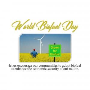 World Biofuel Day festival image