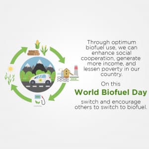 World Biofuel Day advertisement banner