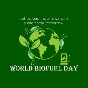 World Biofuel Day greeting image