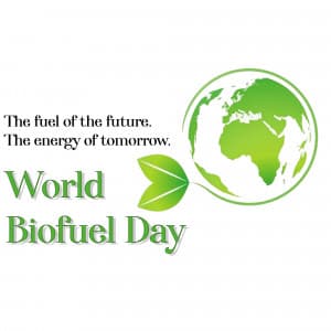 World Biofuel Day marketing poster