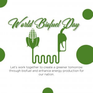 World Biofuel Day marketing flyer