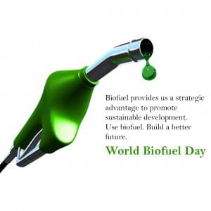 World Biofuel Day whatsapp status poster