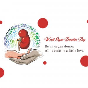 World Organ Donation Day ad post