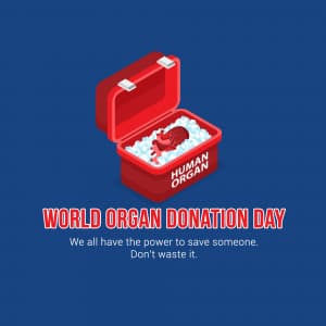 World Organ Donation Day marketing flyer