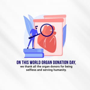 World Organ Donation Day Facebook Poster