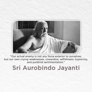 Sri Aurobindo Jayanti Instagram Post