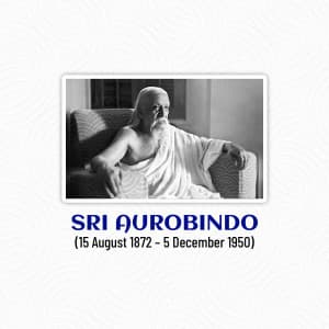 Sri Aurobindo Jayanti poster Maker