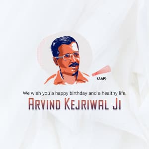 Arvind Kejriwal | Birthday image