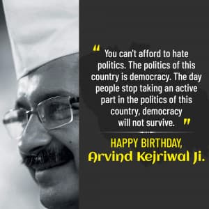 Arvind Kejriwal | Birthday poster