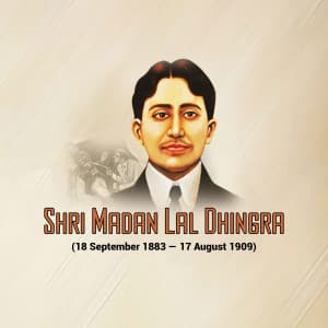 Madan Lal Dhingra Punyatithi creative image