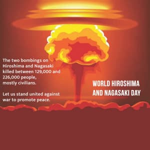 World Hiroshima and Nagasaki Day creative image