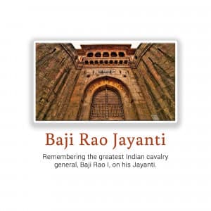 Baji Rao I Jayanti advertisement banner