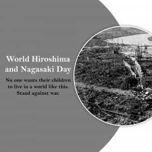 World Hiroshima and Nagasaki Day Instagram Post