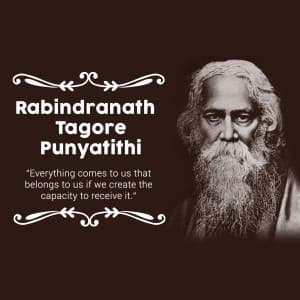 Rabindranath Tagore Punyatithi graphic