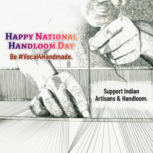 National Handloom Day event advertisement