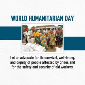 World Humanitarian Day advertisement banner