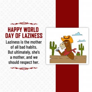 World Day of Laziness poster Maker