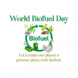 World Biofuel Day ad post