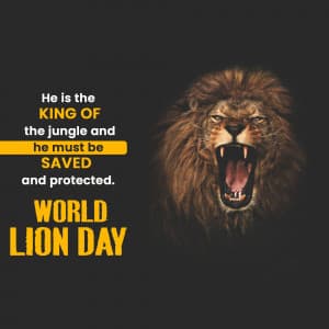 World Lion Day ad post