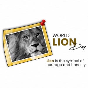 World Lion Day creative image