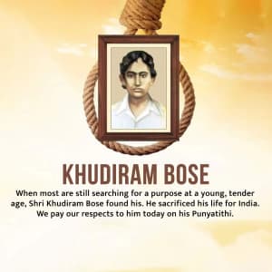 Khudiram Bose Punyatithi graphic