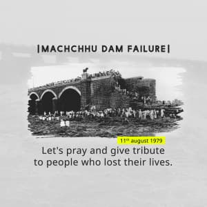 Machchhu Dam Disaster Remembrance Day ad post