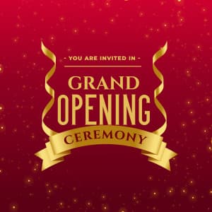 Grand opening Social Media post