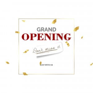 Grand opening template