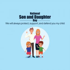 National Son and Daughter Day advertisement banner