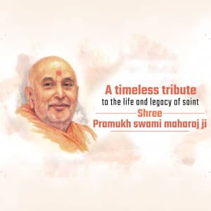 Pramukh Swami Maharaj Punyatithi graphic