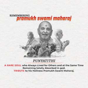 Pramukh Swami Maharaj Punyatithi Instagram Post