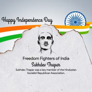 Freedom Fighters Of India marketing flyer