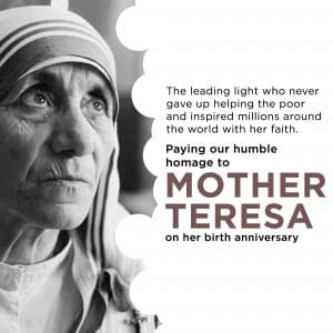 Mother Teresa Jayanti greeting image