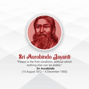 Sri Aurobindo Jayanti image