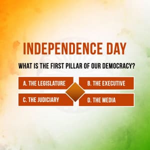 4 Pillars Of Indian Democracy illustration