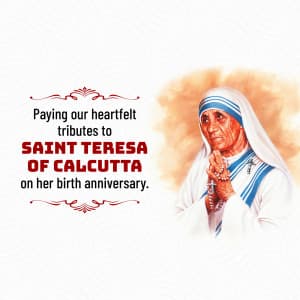 Mother Teresa Jayanti creative image