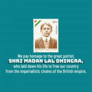 Madan Lal Dhingra Punyatithi event advertisement